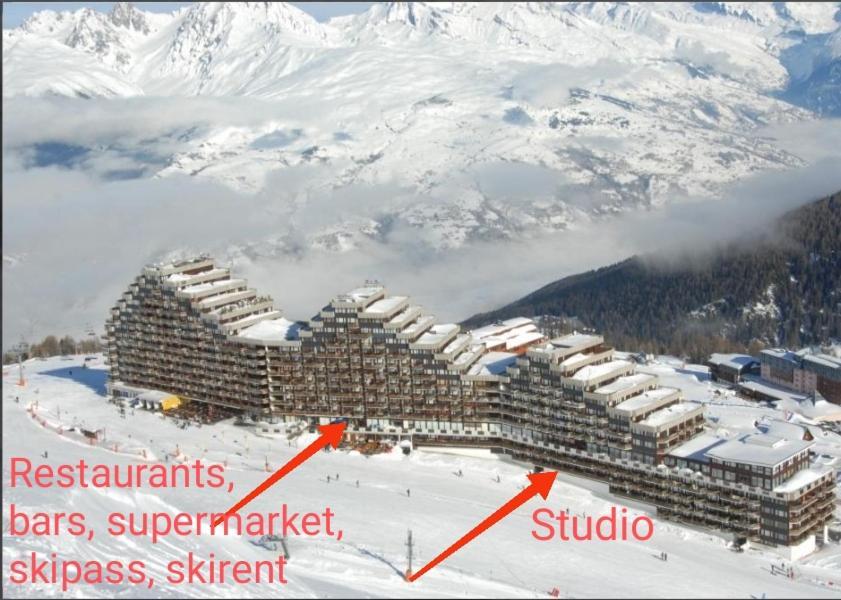 Studio Cosy 2100M Pied Des Pistes-Direct To Ski Slopes-Ski In Ski Out-La Plagne Aime 2000 Exterior photo